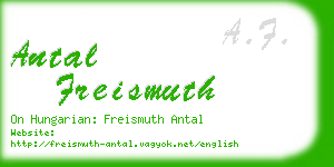 antal freismuth business card